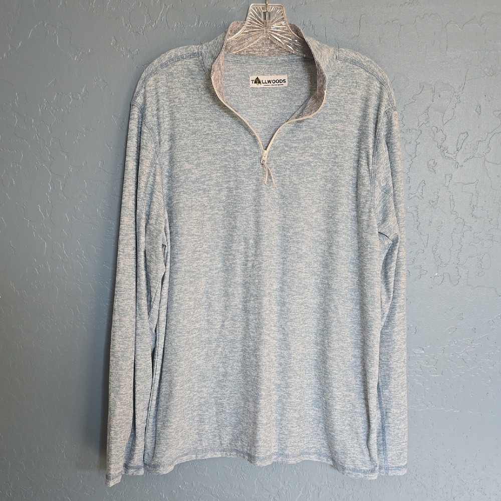 Tallwoods Light Blue Quarter-Zip Pullover